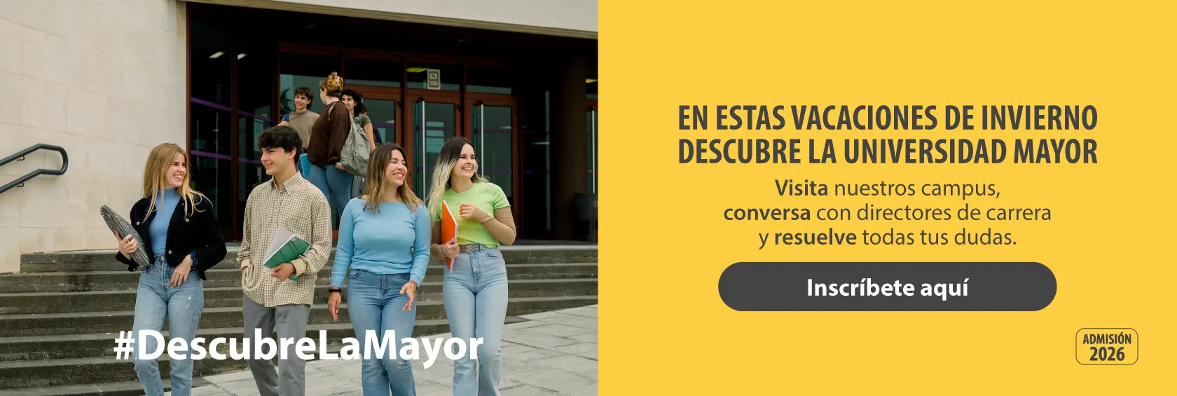 Inscríbete en los tour guiados de la U. Mayor