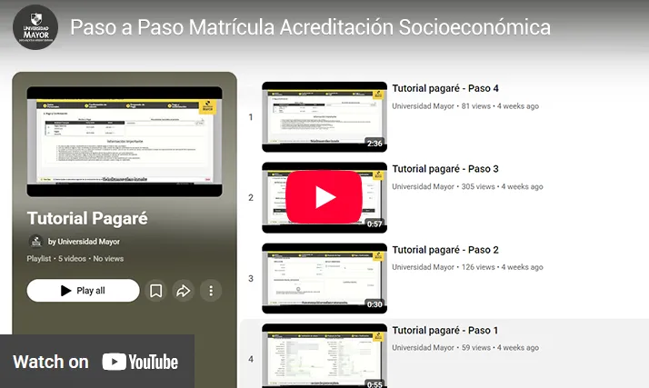 Matrícula Acreditación Socioeconómica